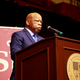 Rep. John Lewis (D-Ga.) speaking at St. Joseph’s University in Philadelphia on April 16, 2018.